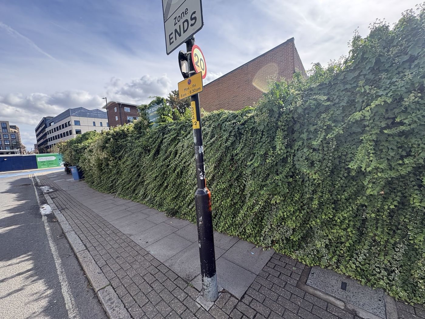 Street boundary before